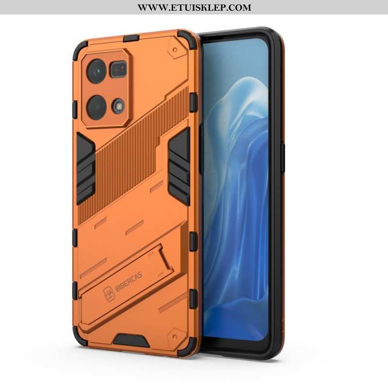 Etui do Oppo Reno 7 Zdejmowany Stojak W Dwóch Pozycjach Bez Użycia Rąk